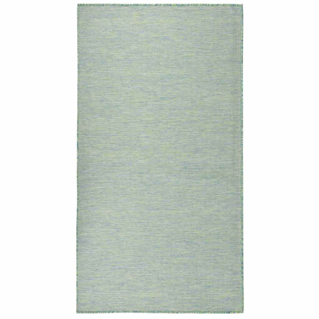 Vidaxl extérieur tapis plat tissé 80x150 cm turquoise