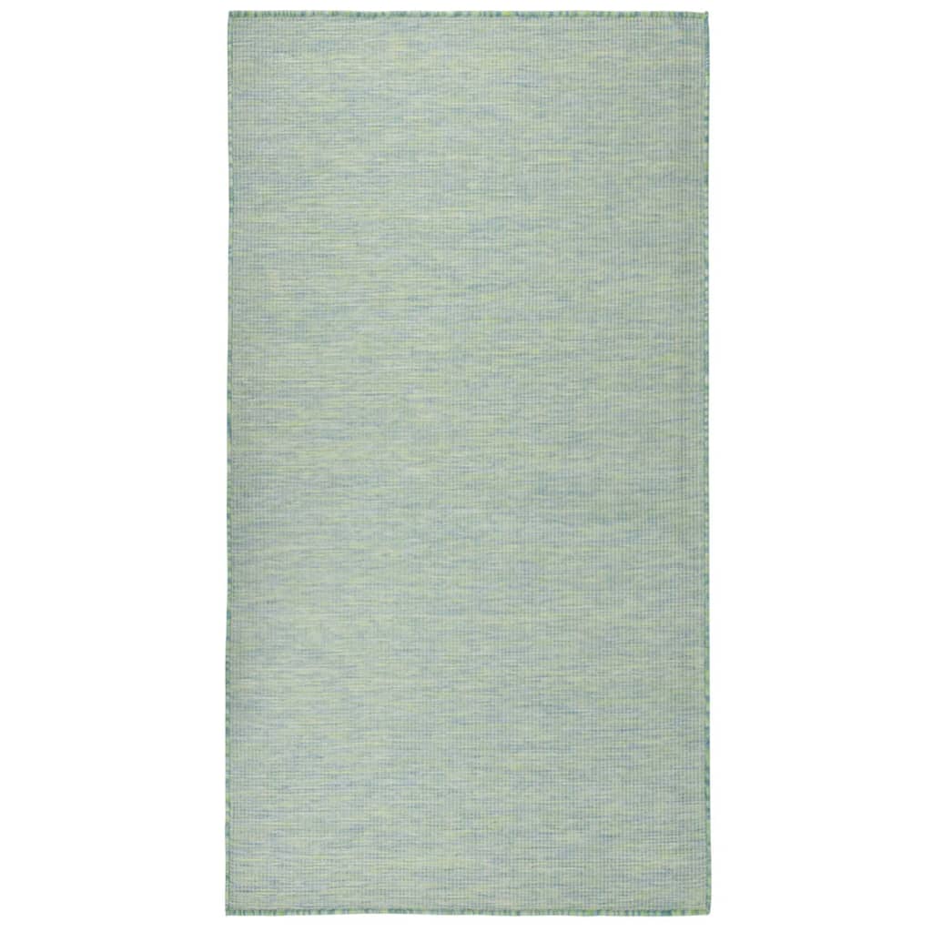 Vidaxl Extérieur tapis plat tissé 140x200 cm turquoise