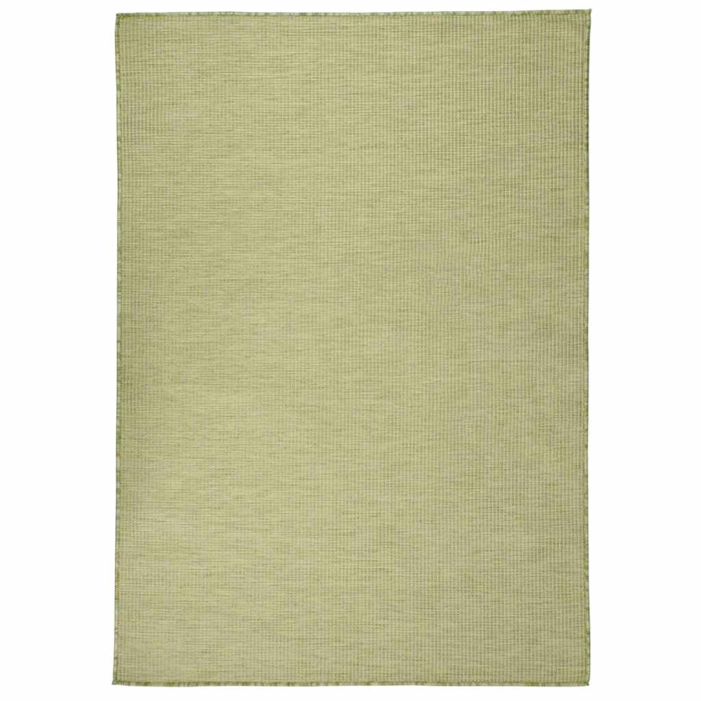 Vidaxl extérieur tapis plat tissé 160x230 cm vert