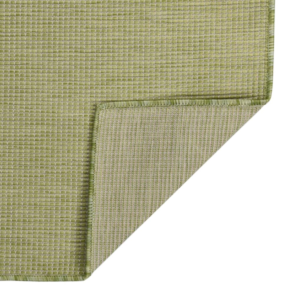Vidaxl extérieur tapis plat tissé 160x230 cm vert