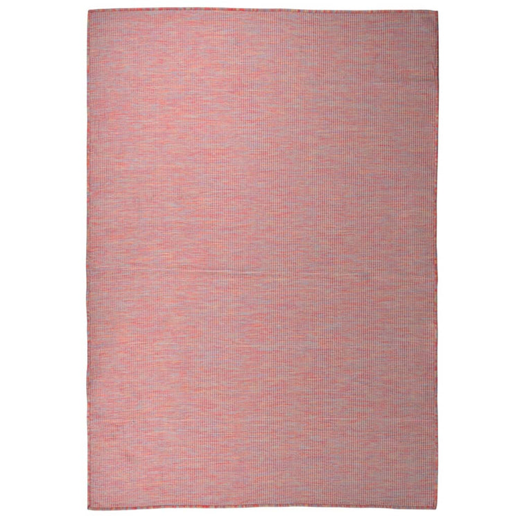 Vidaxl extérieur tapis plat tissé 160x230 cm rouge