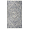 Vidaxl Extérieur tapis avec motif de 80x150 cm à motif en bleu 80x150