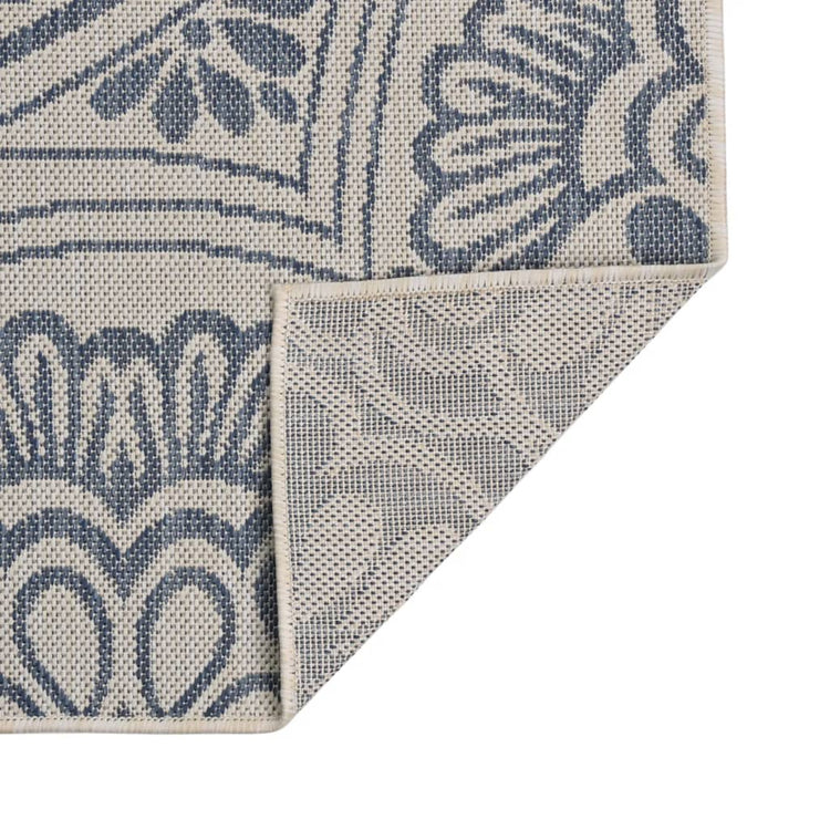 Vidaxl Tapis extérieur avec motif à plat - 120x170 cm en bleu