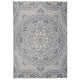 Vidaxl Tapis extérieur avec motif tissé plat 140x200 cm bleu