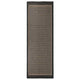 Vidaxl extérieur tapis plat tissé 80x250 cm brun foncé
