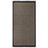 Vidaxl extérieur tapis plat tissé 100x200 cm brun foncé