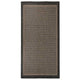 Vidaxl extérieur tapis plat tissé 100x200 cm brun foncé