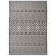 Vidaxl Tapis extérieur avec motif tissé plat 140x200 cm noir