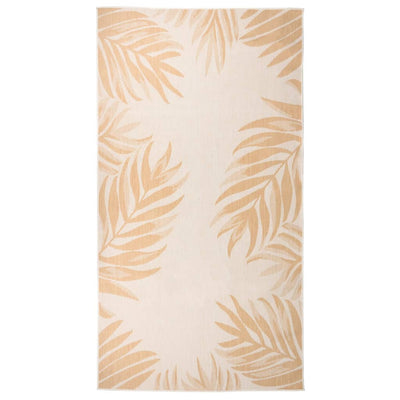 Vidaxl Tapis extérieur avec motif de feuille tissé plat 80x150 cm