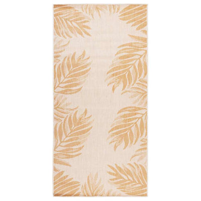 Vidaxl Tapis extérieur avec motif de feuille tissé plat 100x200 cm