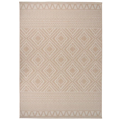 Vidaxl Tapis extérieur avec motif à plat - 120x170 cm brun 120x170