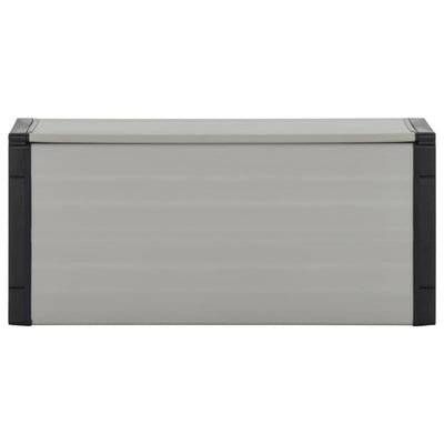 Vidaxl Garden Waste Bin 85x34x40 cm Gray