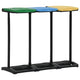 Vidaxl 340989 Sac à déchets Stands avec couvercle 240-330 L pp multicolore