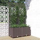Boîte de planification Vidaxl avec slat 80x40x136 cm Brown en polypropène