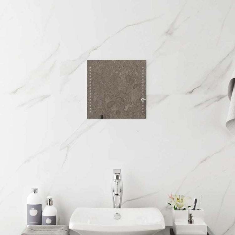 Miroir de salle de bain Vidaxx LED 30x30 cm