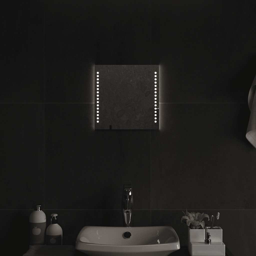 Miroir de salle de bain Vidaxx LED 30x30 cm