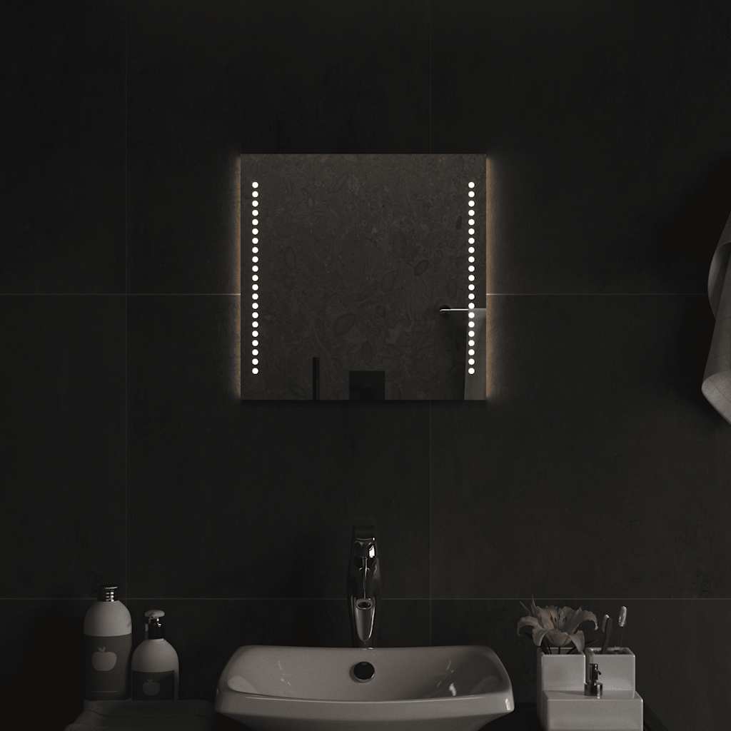 Miroir de salle de bain Vidaxx LED 40x40 cm