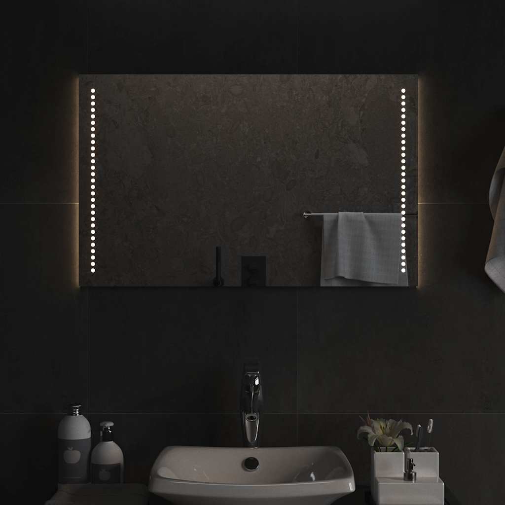 Miroir de salle de bain Vidaxx LED 80x50 cm