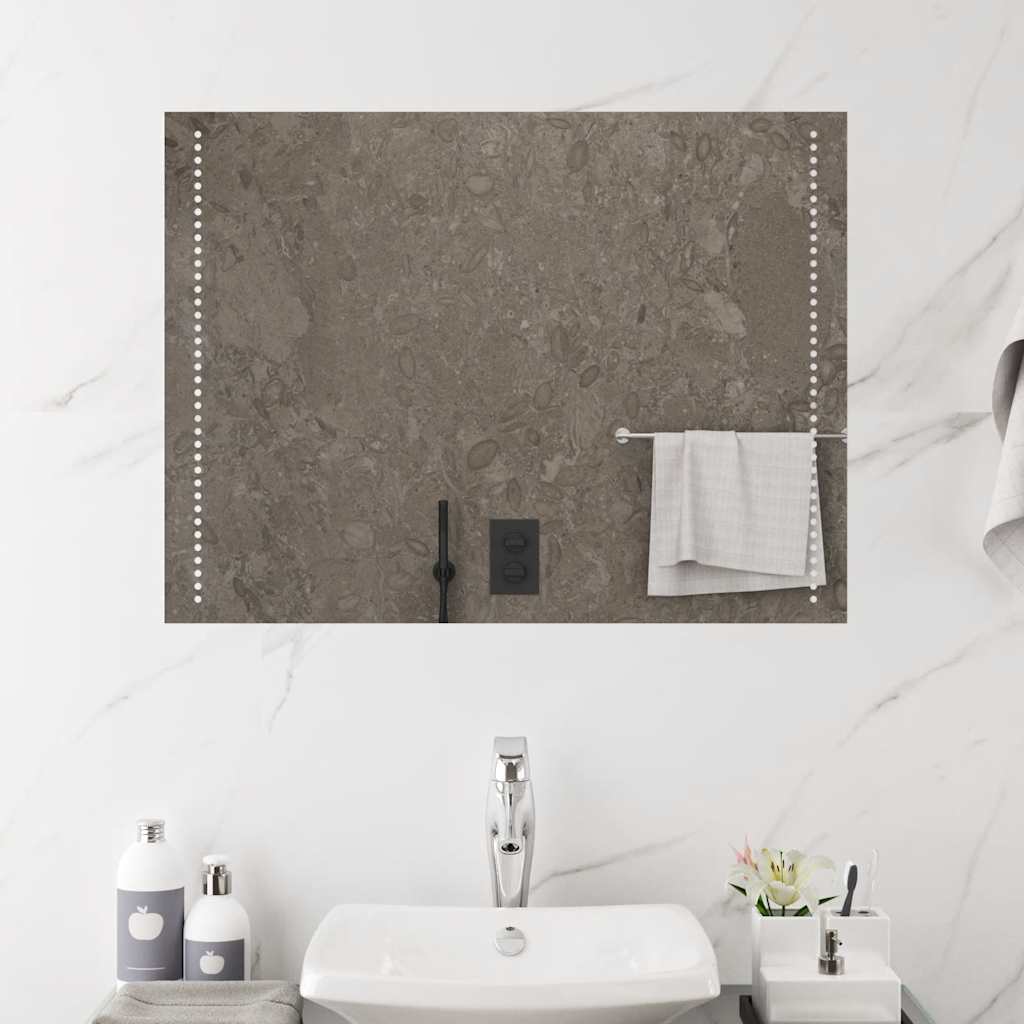 Miroir de salle de bain Vidaxx LED 80x60 cm