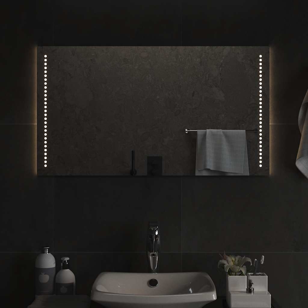 Miroir de salle de bain Vidaxx LED 90x50 cm