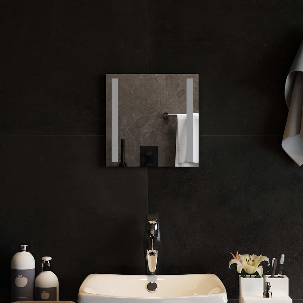 Miroir de salle de bain Vidaxx LED 30x30 cm