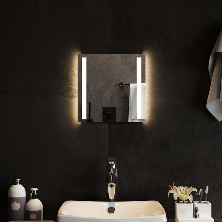 Miroir de salle de bain Vidaxx LED 30x30 cm