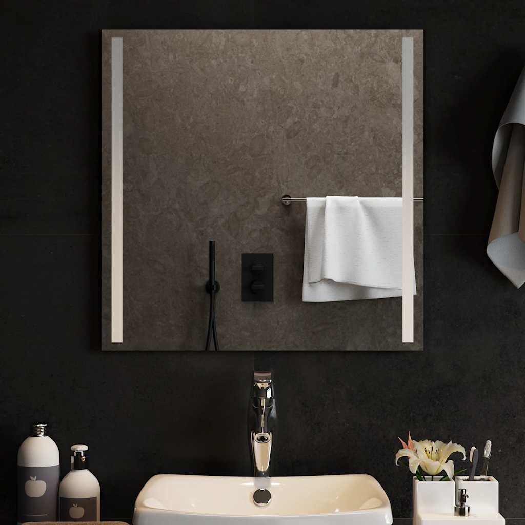Miroir de salle de bain Vidaxl LED 60x60 cm