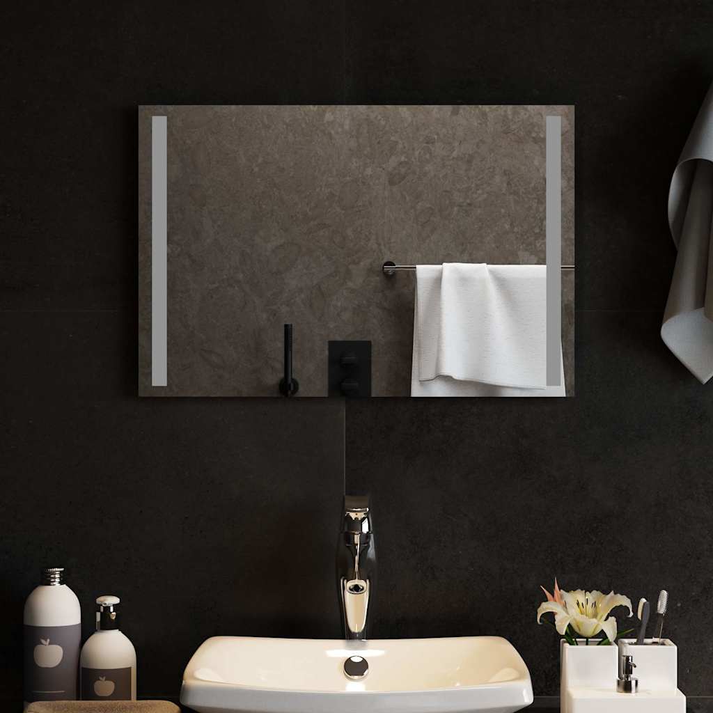 Miroir de salle de bain Vidaxl LED 60x40 cm