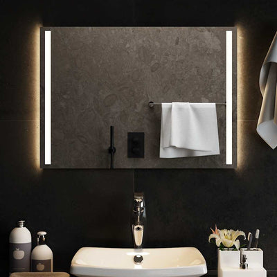 Miroir de salle de bain Vidaxl LED 70x50 cm