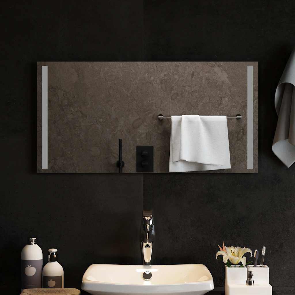 Miroir de salle de bain Vidaxl LED 80x40 cm