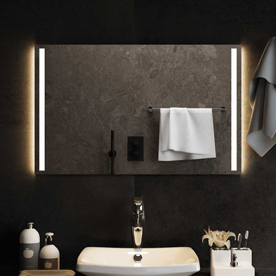 Miroir de salle de bain Vidaxl LED 80x50 cm