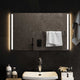 Miroir de salle de bain Vidaxl LED 80x50 cm