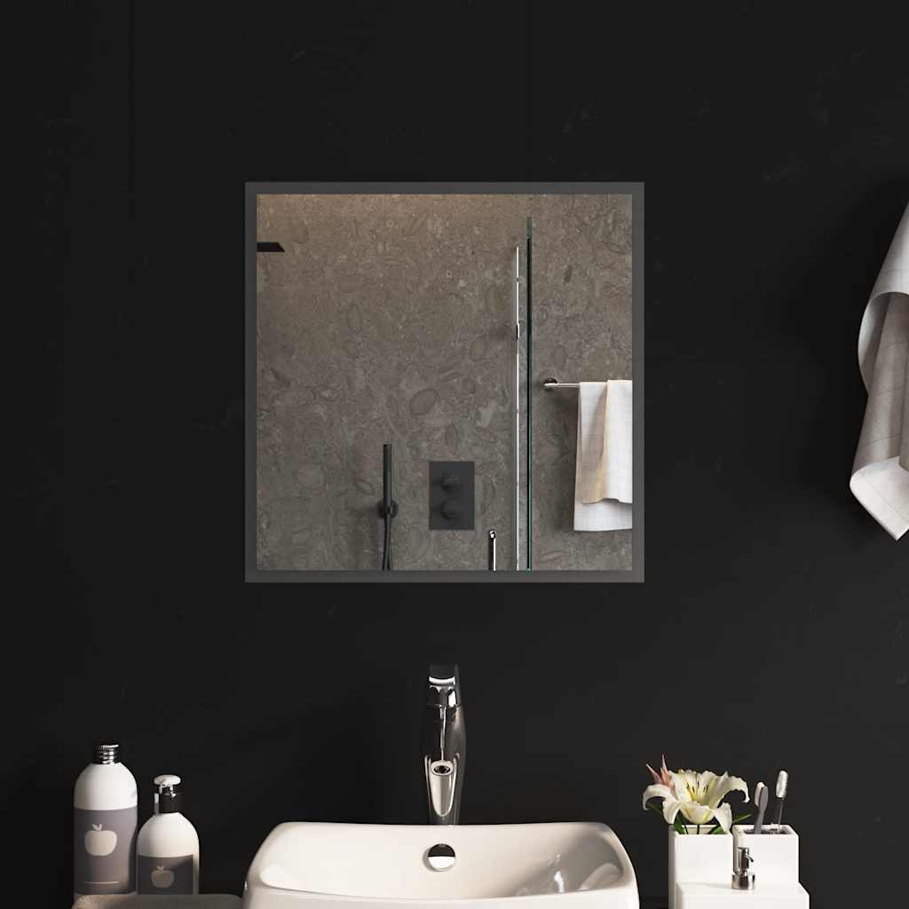 Miroir de salle de bain Vidaxl LED 50x50 cm