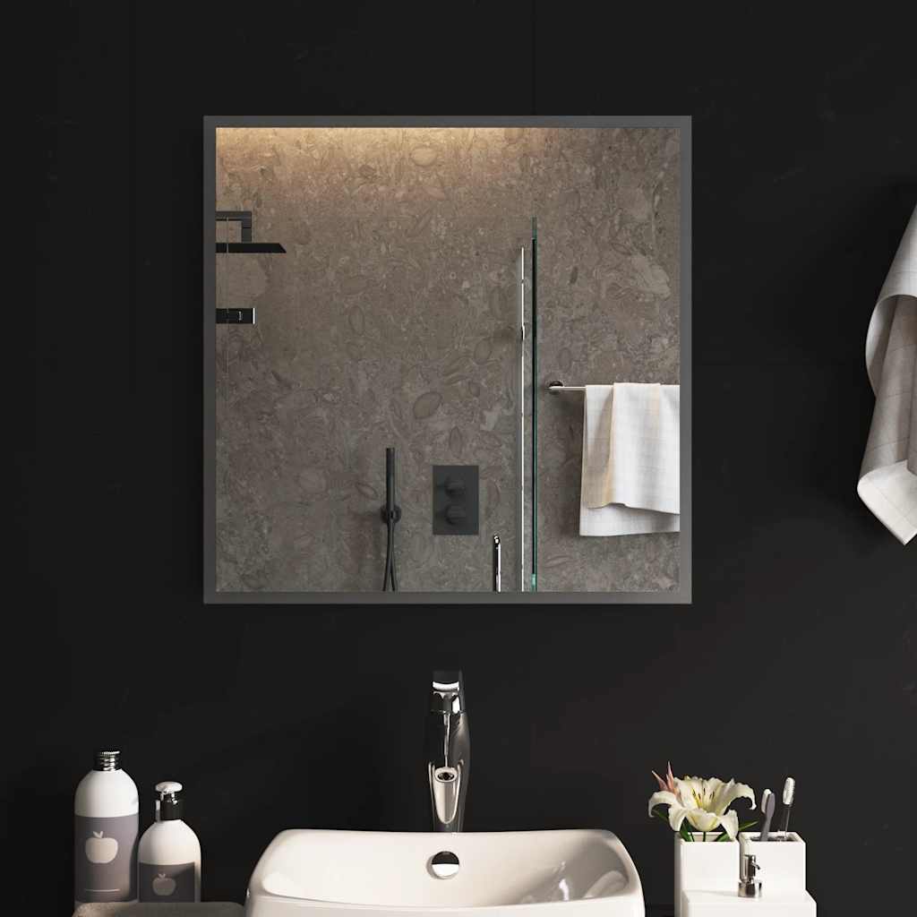 Miroir de salle de bain Vidaxl LED 60x60 cm