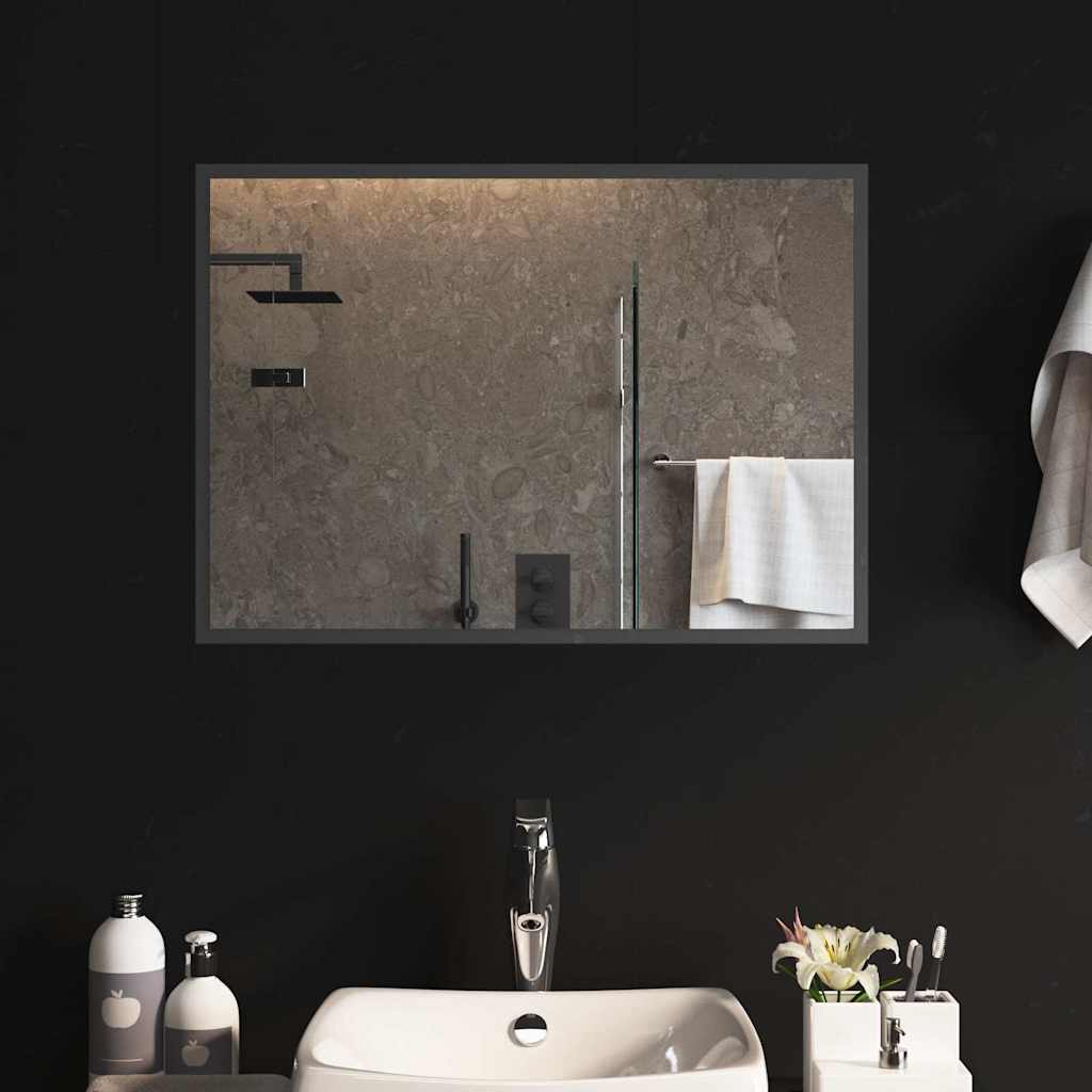 Miroir de salle de bain Vidaxl LED 70x50 cm