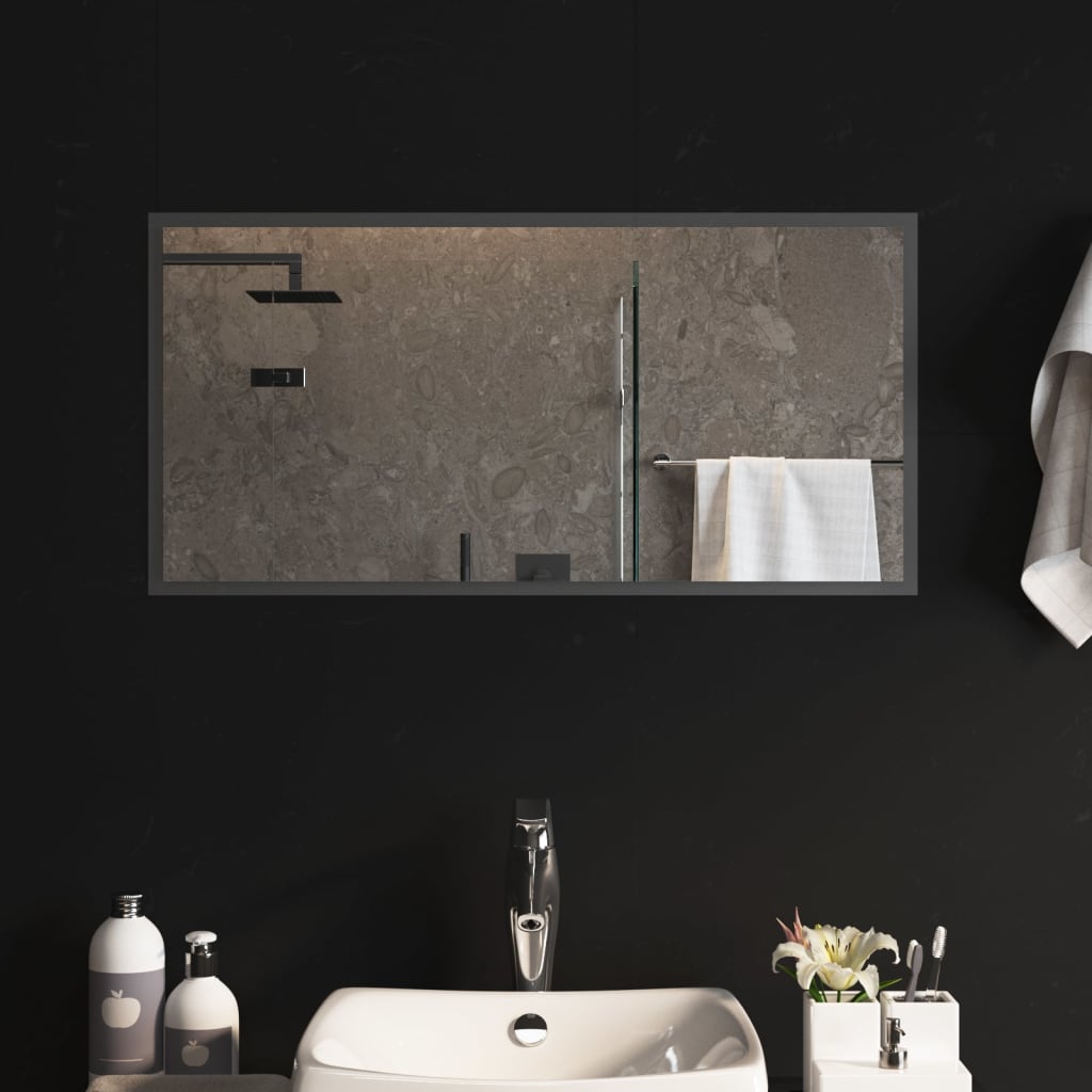 Miroir de salle de bain Vidaxl LED 80x40 cm