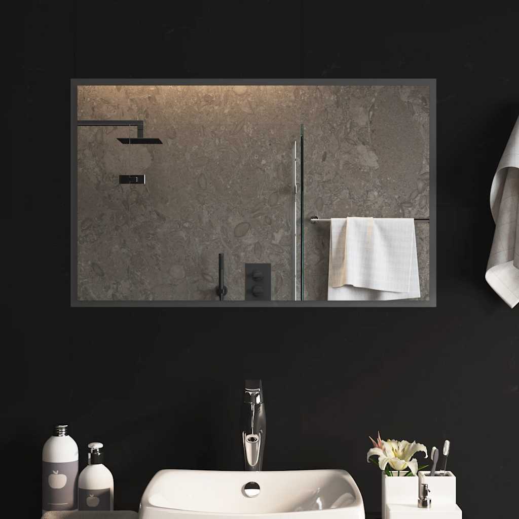 Miroir de salle de bain Vidaxl LED 80x50 cm