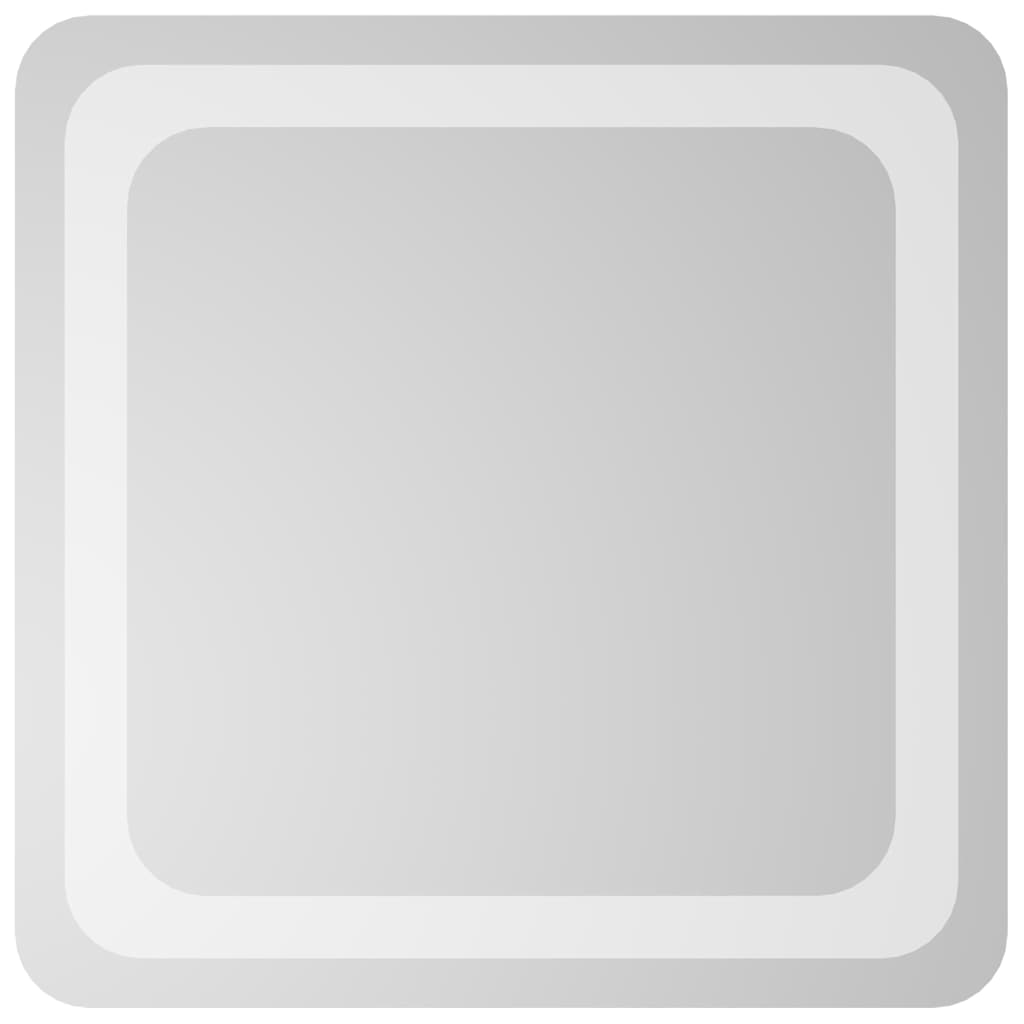Miroir de salle de bain Vidaxl LED 40x40 cm