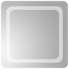 Miroir de salle de bain Vidaxl LED 50x50 cm