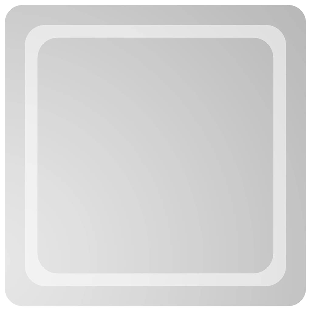 Miroir de salle de bain Vidaxl LED 60x60 cm