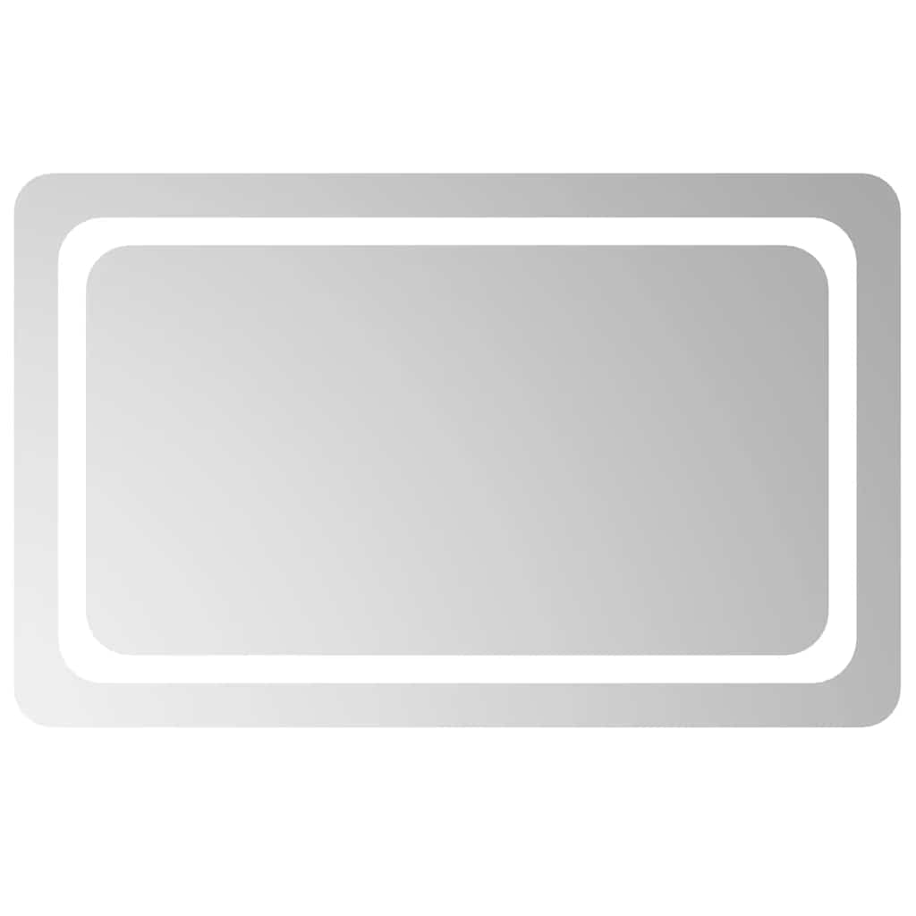 Miroir de salle de bain Vidaxl LED 80x50 cm
