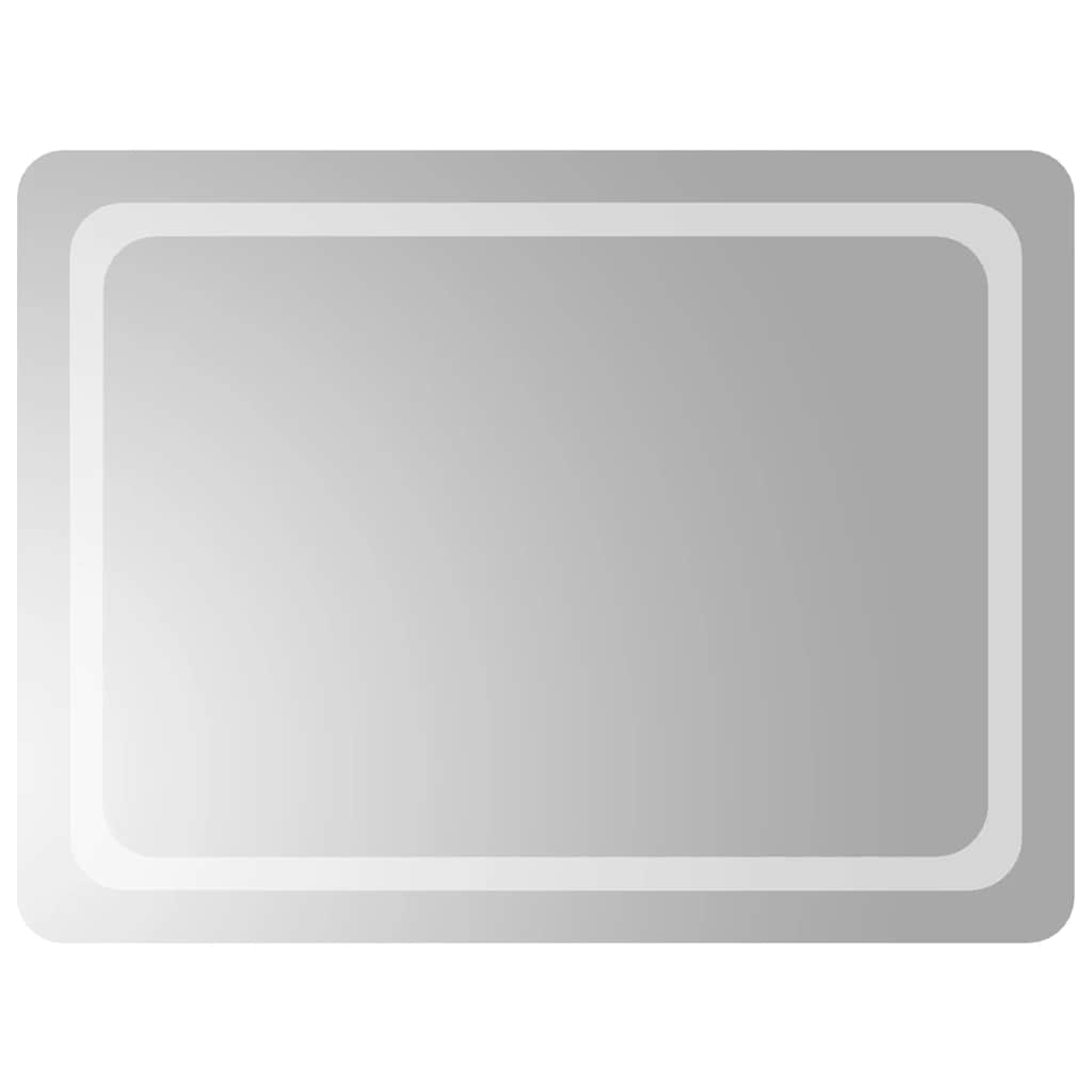 Miroir de salle de bain Vidaxl LED 80x60 cm