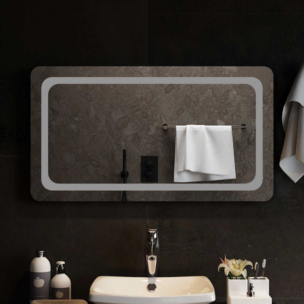 Miroir de salle de bain Vidaxx LED 90x50 cm