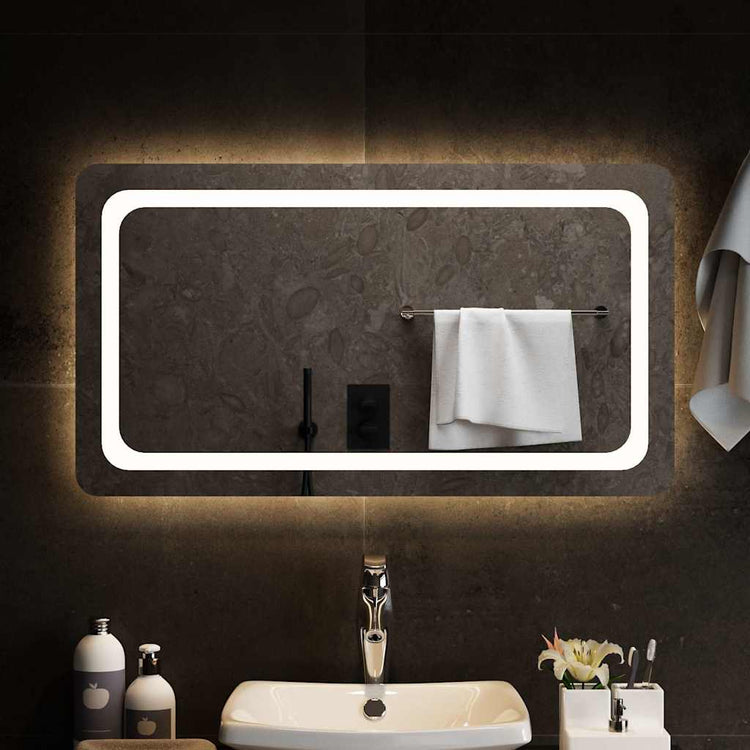 Miroir de salle de bain Vidaxx LED 90x50 cm
