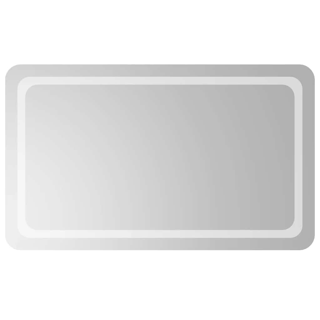Miroir de salle de bain Vidaxl LED de 100x60 cm