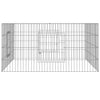Vidaxl Cage de lapin 110x110x55 cm fer galvanisé