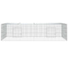 Cage de lapin vidaxl avec 2 panneaux 220x110x55 cm fer galvanisé