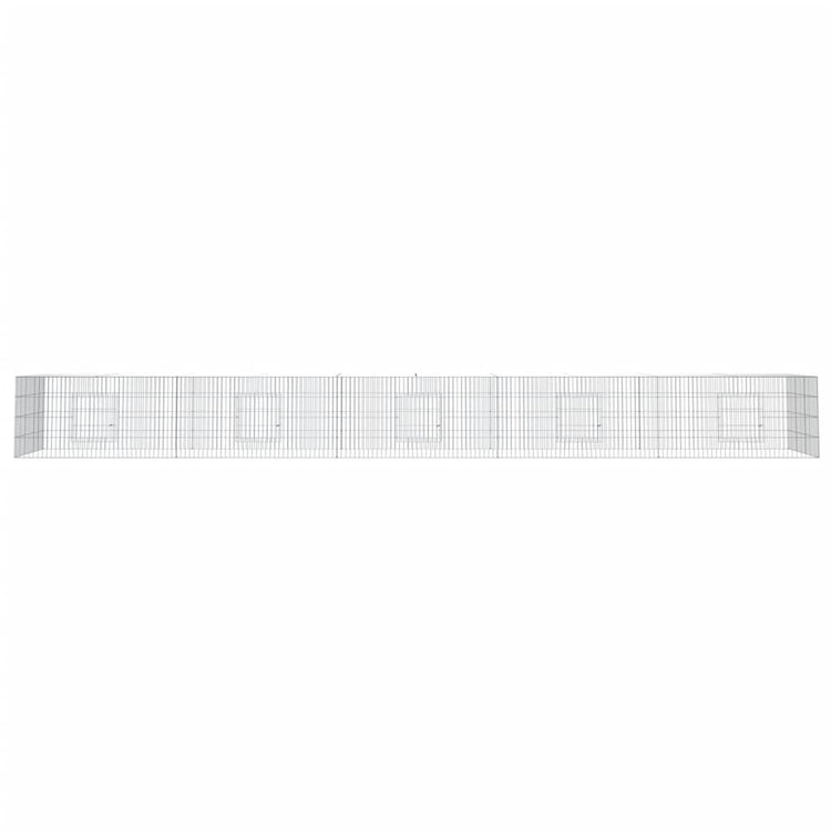 Cage de lapin vidaxl avec 5 panneaux 541x109x54 cm fer galvanisé