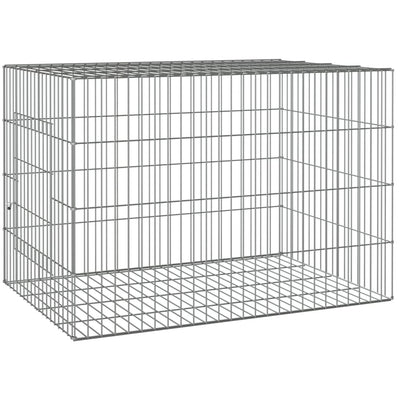 Vidaxl Cage de lapin 78x54x54 cm fer galvanisé