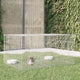 Cage de lapin vidaxl avec 2 panneaux 110x79x54 cm fer galvanisé